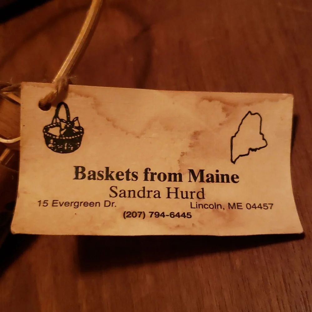 SOLD - Mini Berry handmade blueberry basket by Baskets from Maine Vintage - Picture 5 of 6